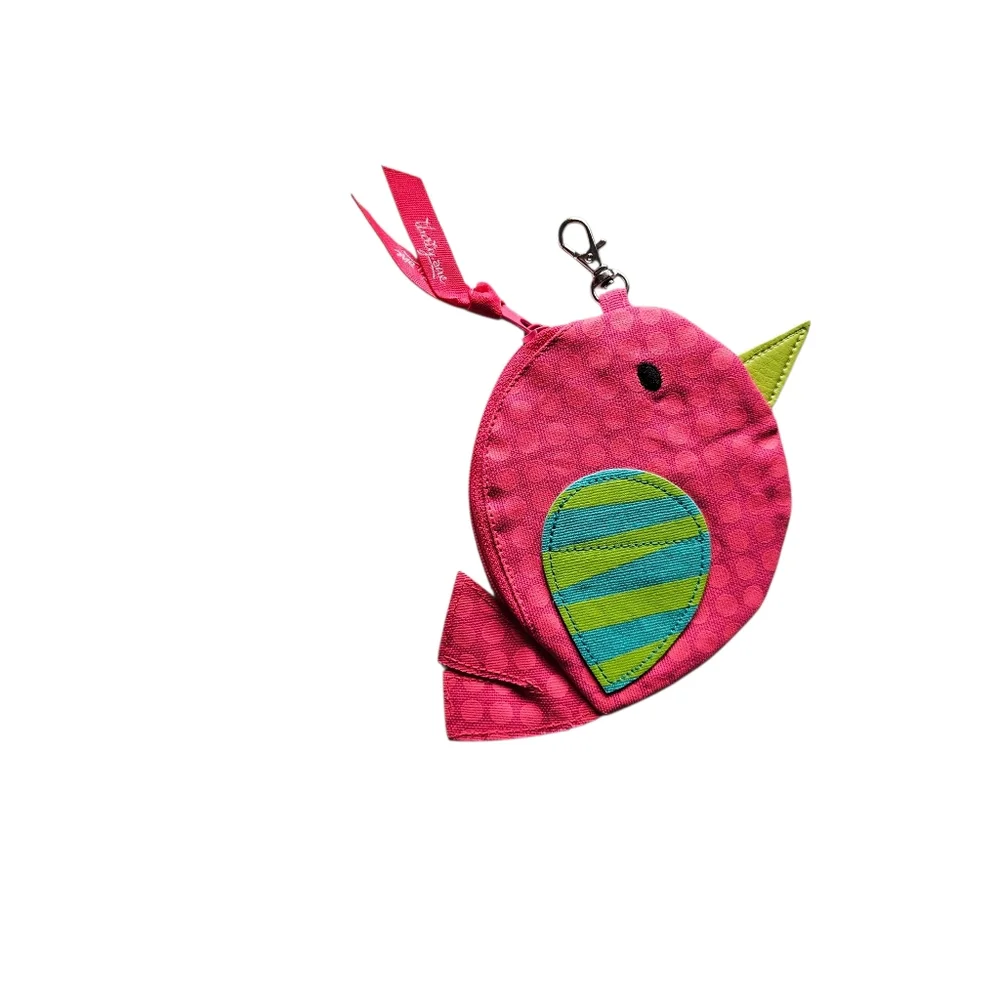 Thirty One Pink Bird Icon Coin Purse - Picture 2 of 2